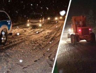 Анталию завалило снегом, где сугробы достигли 1,5 метров